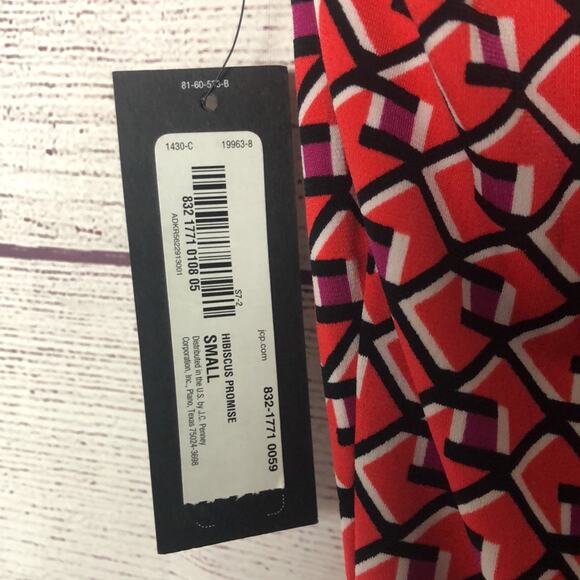 Worthington Womens Short Sleeve Printed Professional Style Blouse Sz S - Picture 10 of 10